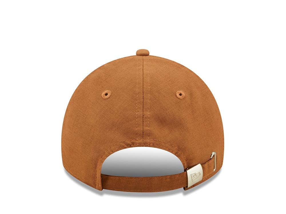 New Era Linen Brown 9Twenty Strapback Cap