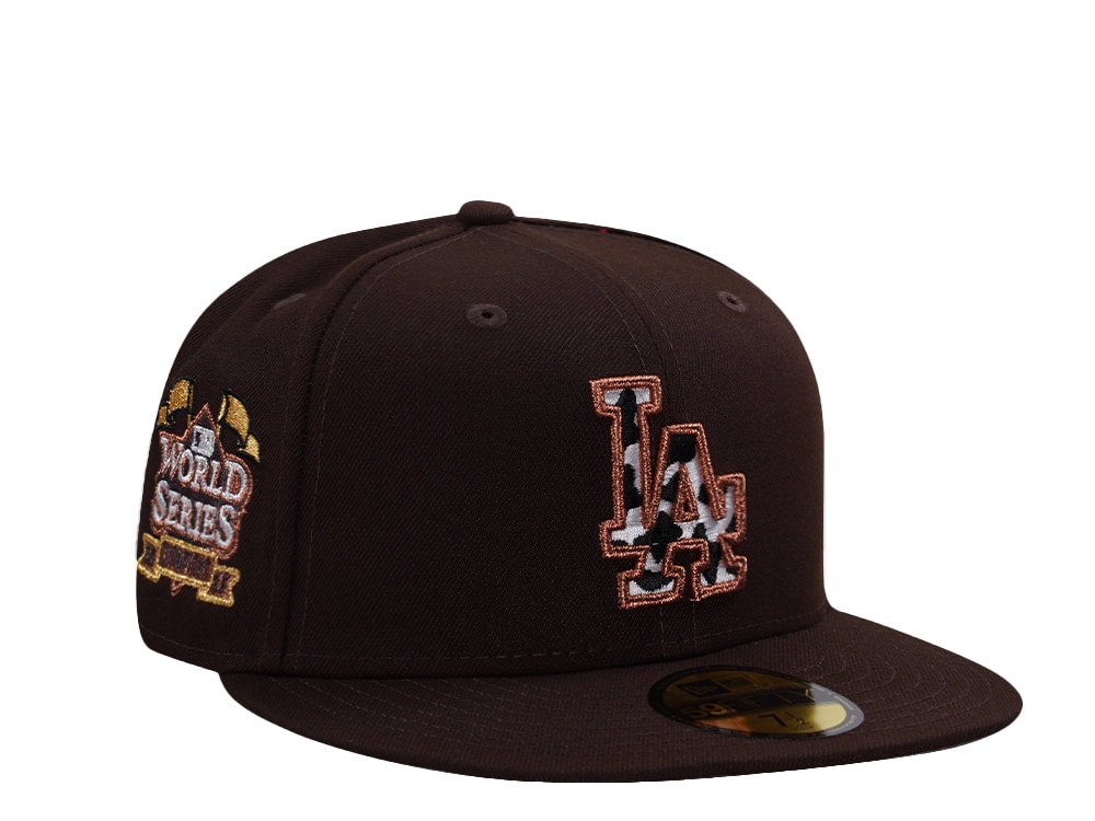 New Era Los Angeles Dodgers World Series 2025 Burnt Wood Prime Edition 59Fifty Fitted Cap