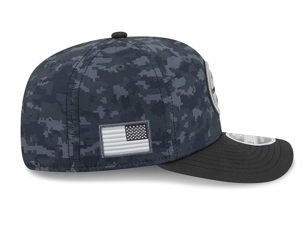 New Era Pittsburgh Steelers NFL Salute to Service 2026 Digi Camo Black 9Seventy Stretch Snapback Cap
