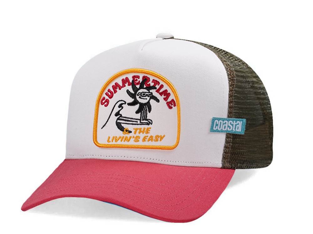 Djinns HFT Summertime White Coastal Edition Trucker Snapback Cap