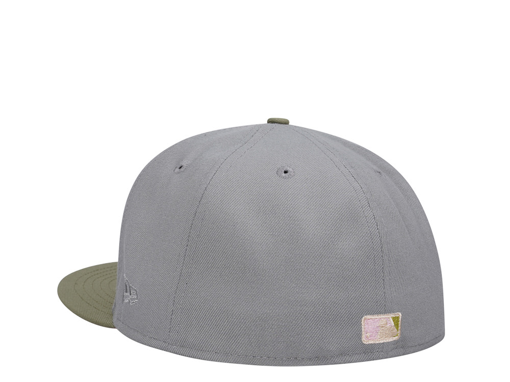 New Era Cleveland Guardians Progressive Field Blush Olive Two Tone Edition 59Fifty Fitted Cap