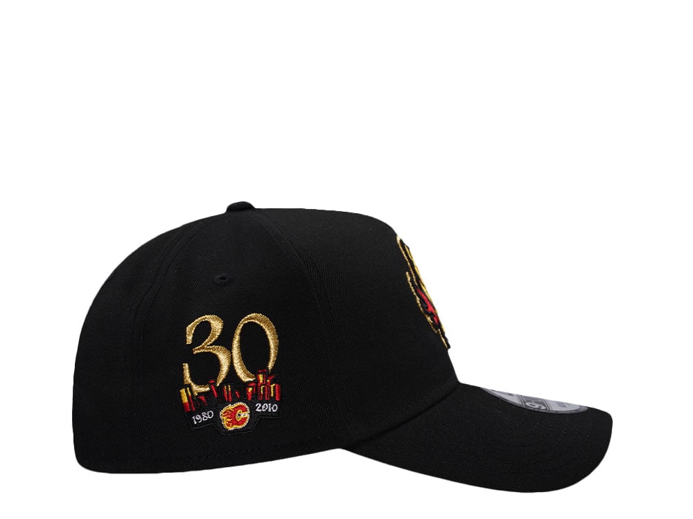 New Era Calgary Flames 30th Anniversary Black Prime Edition 9Forty A Frame Snapback Cap