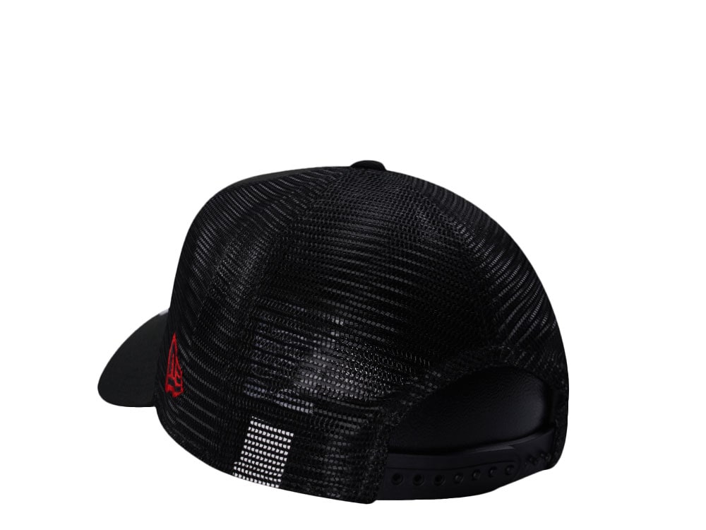 New Era Chicago White Sox Black And Red Edition 9Forty A Frame Trucker Snapback Cap