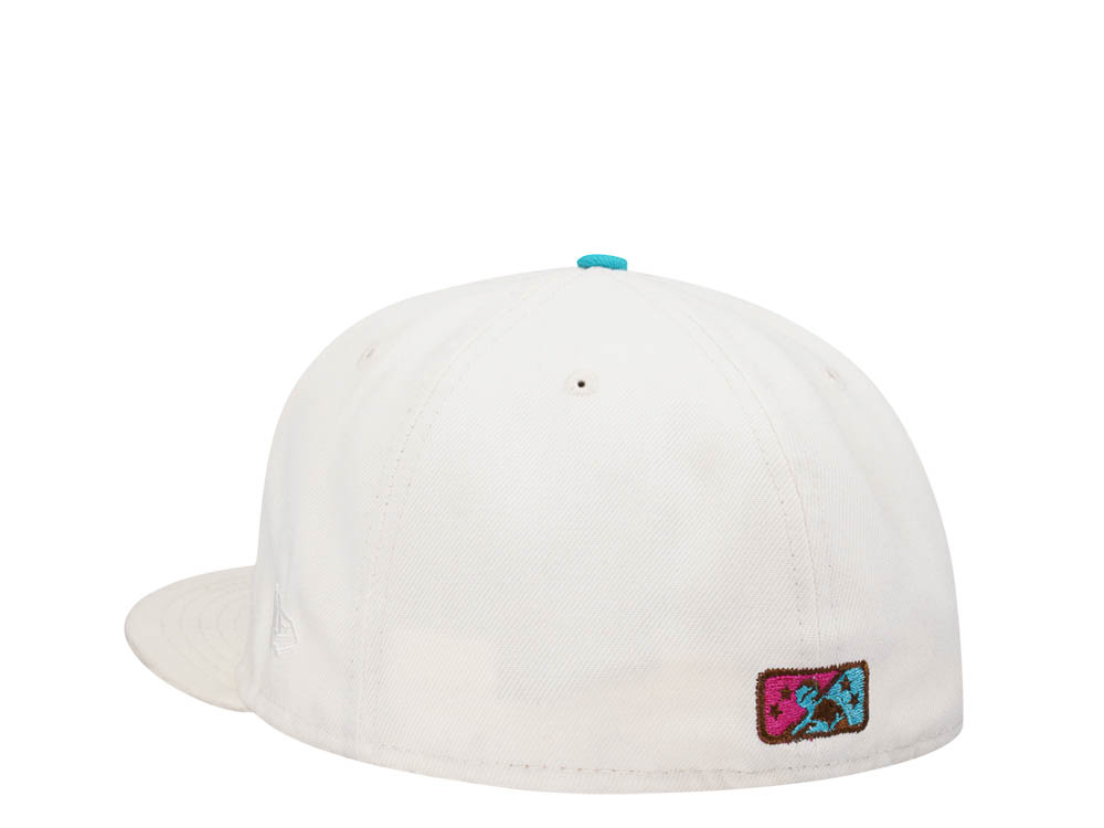 New Era Miami Beach Flamingos Vice Chrome Edition 59Fifty Fitted Cap