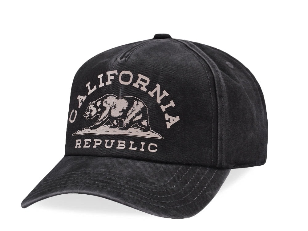 American Needle California Walker Black Snapback Cap