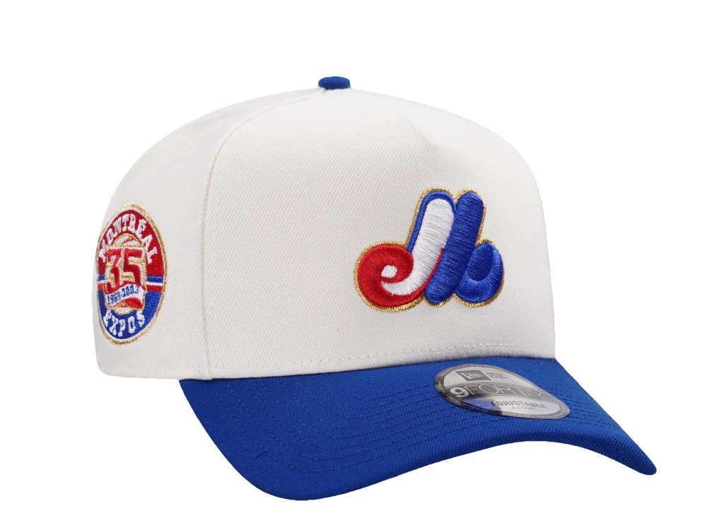 New Era Montreal Expos 35th Anniversary Chrome Two Tone Edition 9Forty A Frame Snapback Cap