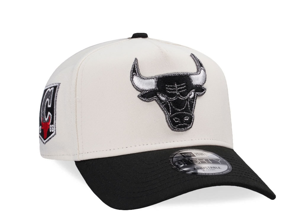 New Era Chicago Bulls Chrome Two Tone Metallic Edition 9Forty A Frame Snapback Cap