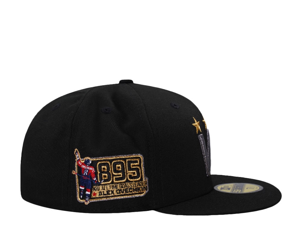 New Era Washington Capitals All Time Goals Leader Liquid Titanium Edition 59Fifty Fitted Cap