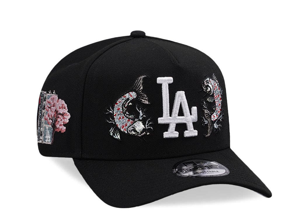 New Era Los Angeles Dodgers Tokyo Series Koi Black Prime Edition 9Forty A Frame Snapback Cap