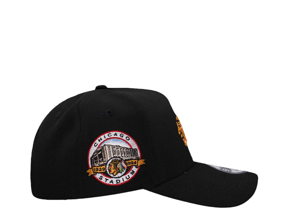 New Era Chicago Blackhawks Chicago Stadium Black Classic 9Forty A Frame Snapback Cap