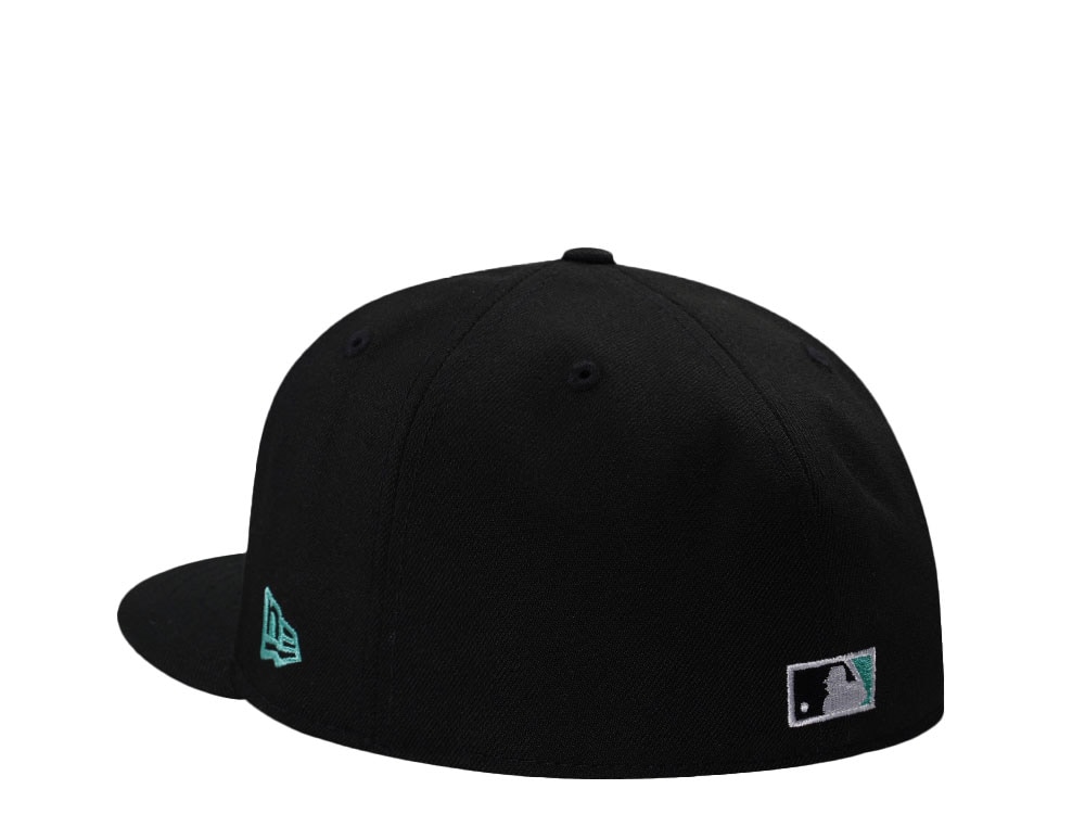 New Era Anaheim Angels 50th Anniversary Mint Black Prime Edition 59Fifty Fitted Cap