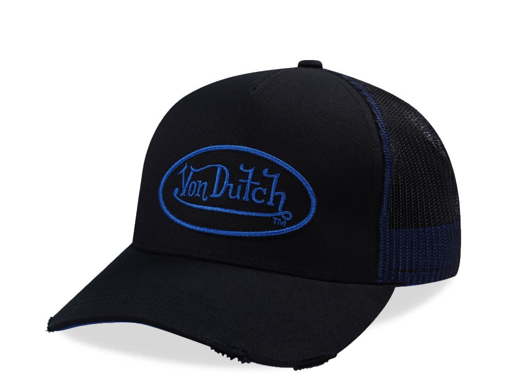 Von Dutch Oval Patch Black Trucker Snapback Cap