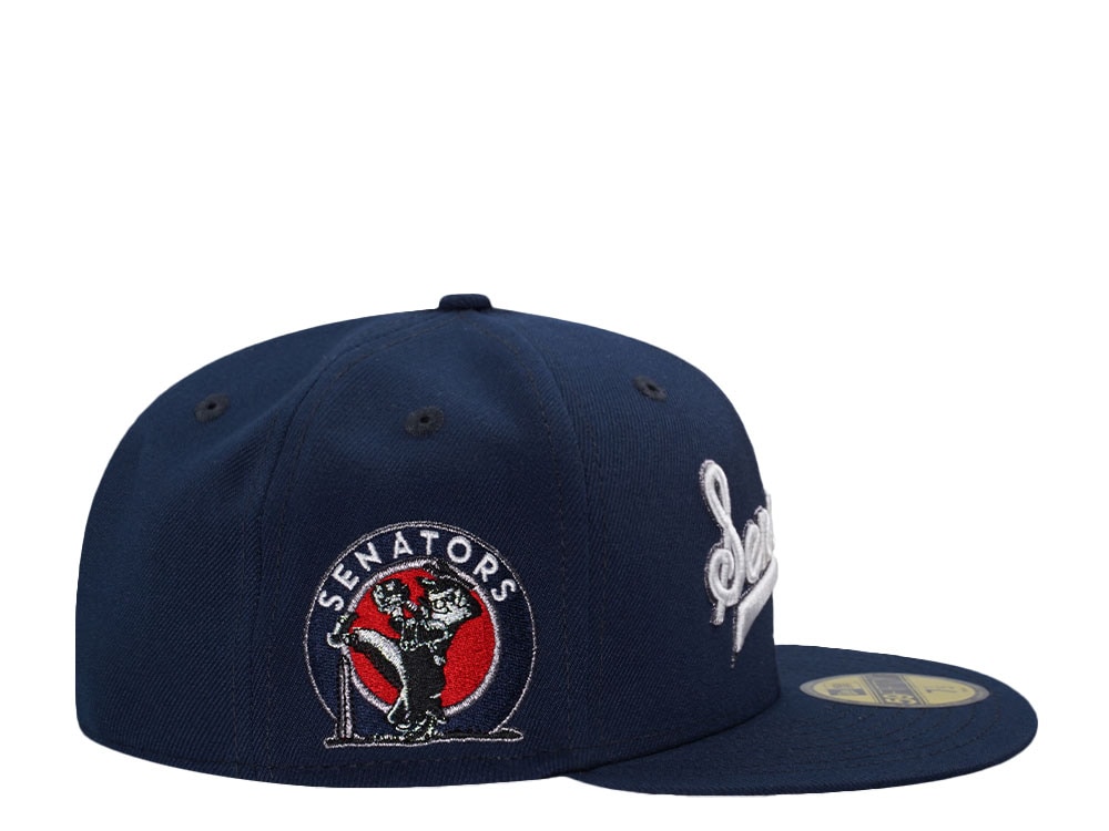 New Era Washington Senators Ocean Side Metallic Script Edition 59Fifty Fitted Cap