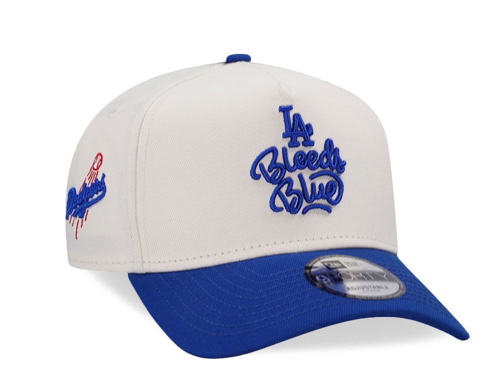 New Era Los Angeles Dodgers Bleed Blue Chrome Two Tone Edition 9Forty A Frame Snapback Cap