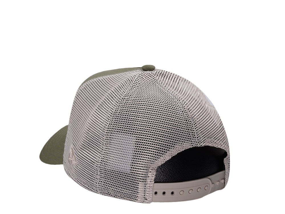 New Era San Diego Padres New Olive Prime Edition 9Forty A Frame Trucker Snapback Cap