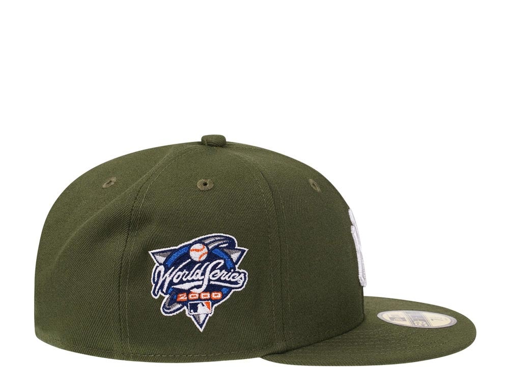 New Era New York Yankees World Series 2000 Rifle Green and Stone Edition 59Fifty Fitted Cap