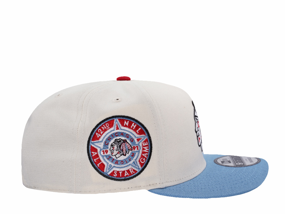 New Era Chicago Blackhawks All Star Game 1991 Chrome Two Tone Edition 9Fifty A Frame Snapback Cap