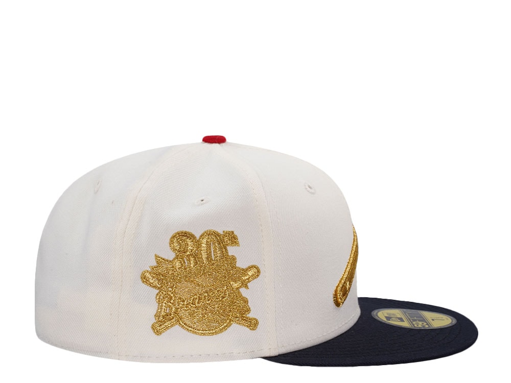 New Era Atlanta Braves 30th Anniversary 24K Chrome Two Tone Edition 59Fifty Fitted Cap