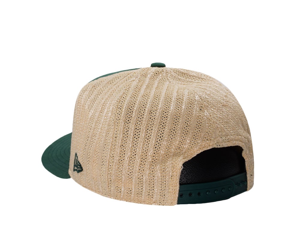 New Era Oakland Athletics Grained Green Edition 9Fifty Trucker A Frame Snapback Cap