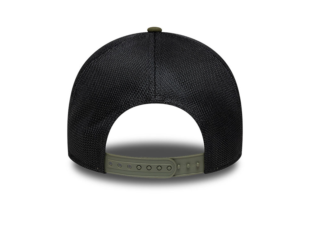 New Era Los Angeles Dodgers Olive Edition 9Forty A Frame Trucker Snapback Cap