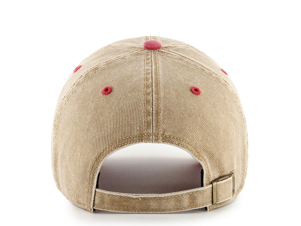 47Brand New York Yankees Cooperstown Khaki Eldin Edition Clean Up Strapback Cap