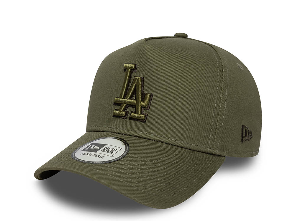 New Era Los Angeles Dodgers Tonal Outline Olive 9Forty A Frame Snapback Cap