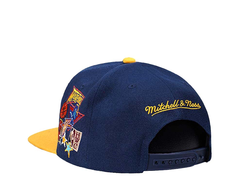 Mitchell & Ness Golden State Warriors Patch Overload Hardwood Classic Snapback Cap