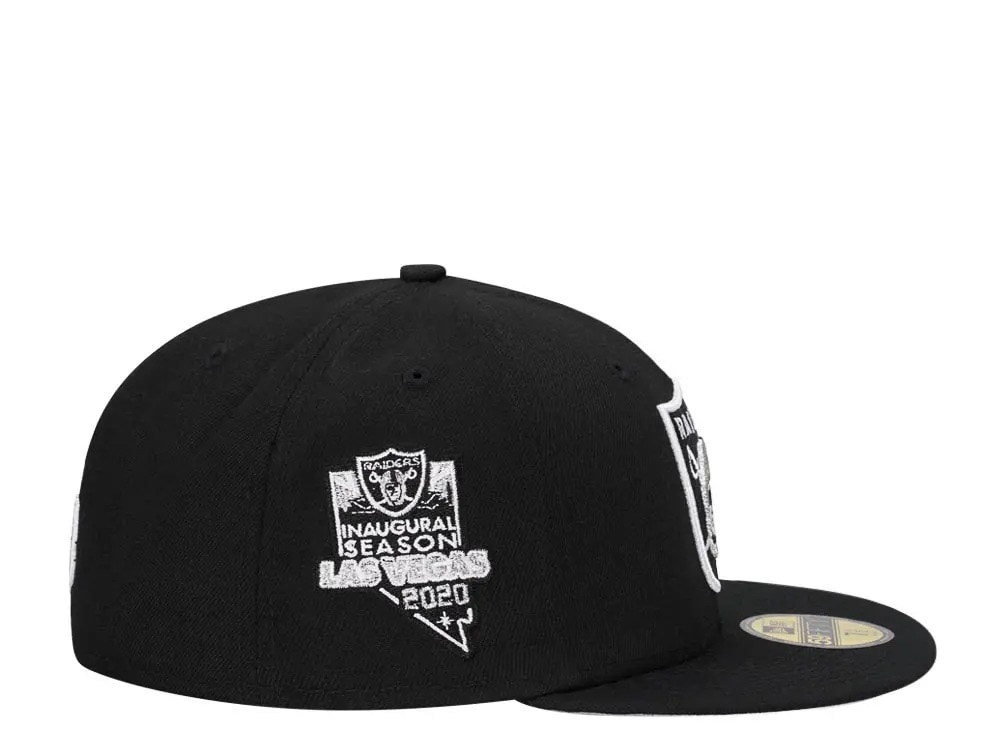 New Era Las Vegas Raiders Inaugural Season 2020 Black Edition 59Fifty Fitted Cap