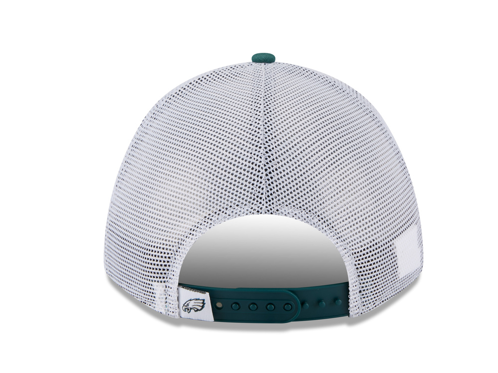 New Era Philadelphia Eagles Official Team Color Edition 9Forty M Crown A Frame Trucker Snapback Cap