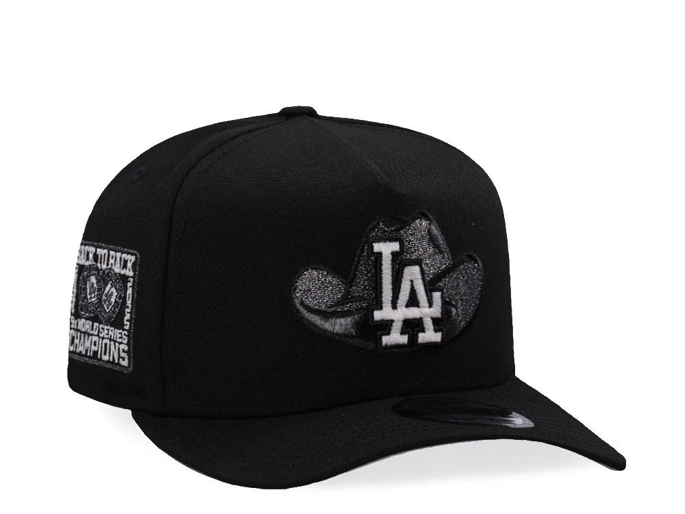 New Era Los Angeles Dodgers Back to Back Black Prime Edition 9Fifty A Frame Snapback Cap