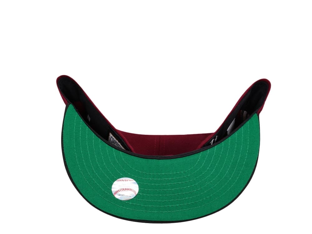New Era Washington Nationals Stadium Anniversary Smooth Red Two Tone Throwback Edition 59Fifty Fitted Cap