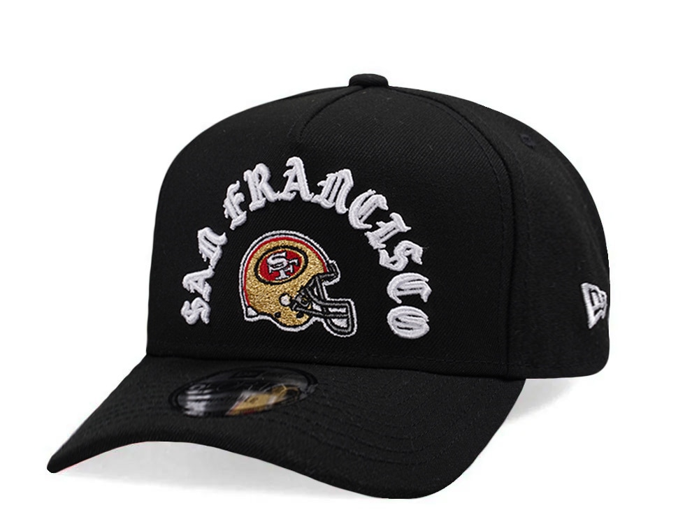 New Era San Francisco 49ers Helmet Black Prime Edition 9Forty A Frame Snapback Cap