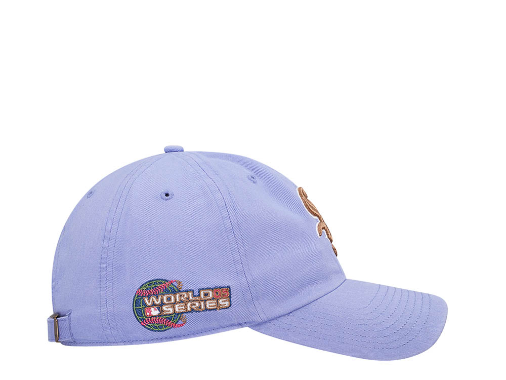 47Brand Chicago White Sox World Series 2005 Lavender Double Under Clean Up Strapback Cap