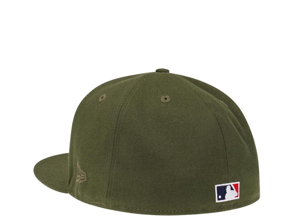 New Era New York Yankees World Series 2000 Rifle Green and Stone Edition 59Fifty Fitted Cap