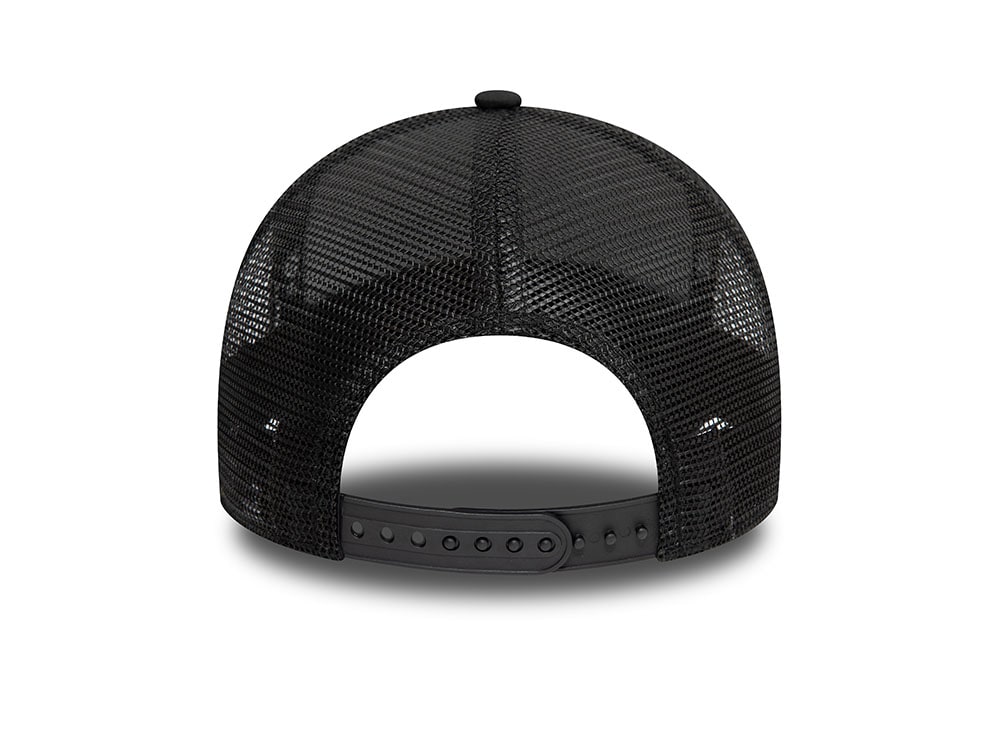 New Era AS Roma Black 9Forty A Frame Trucker Snapback Cap