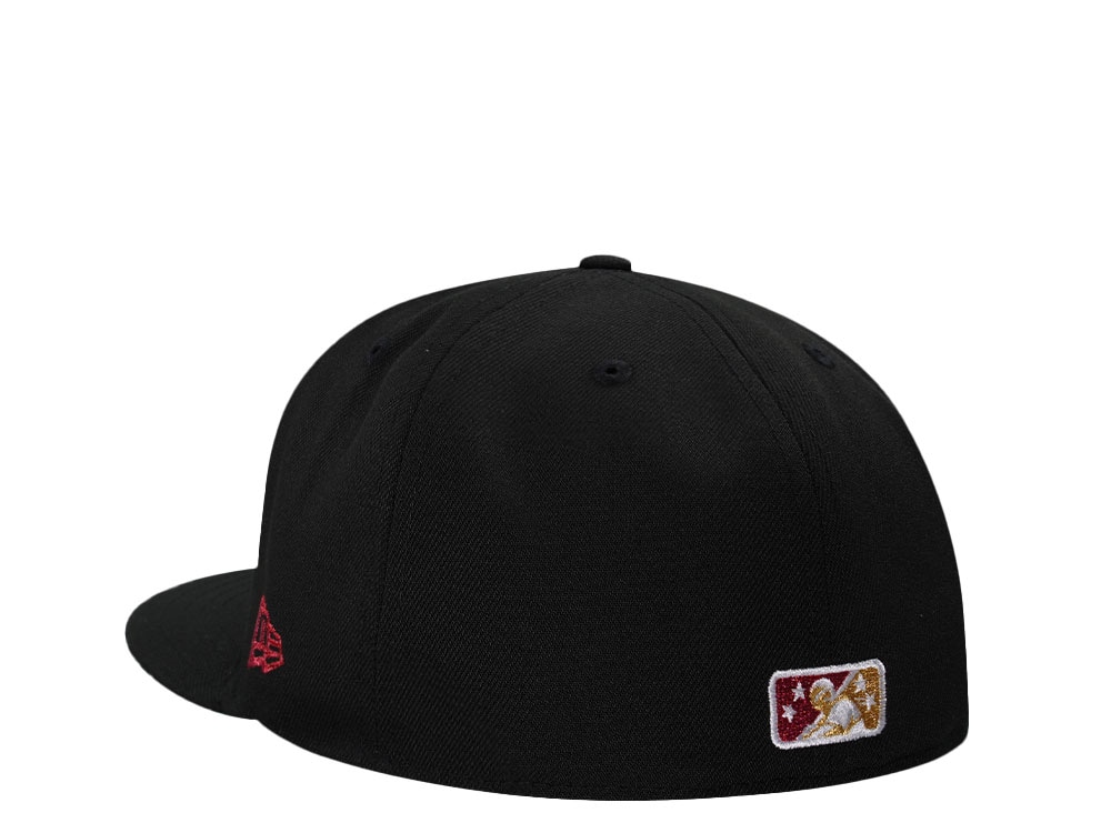 New Era Sacramento River Cats Black Metallic Throwback Edition 59Fifty Fitted Cap