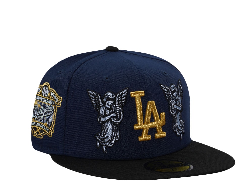 New Era Los Angeles Dodgers 40th Anniversary Angel Ocean Blue Two Tone Edition 59Fifty Fitted Cap