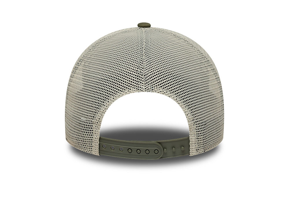 New Era Summer Patch Olive Edition 9Forty A Frame Trucker Snapback Cap