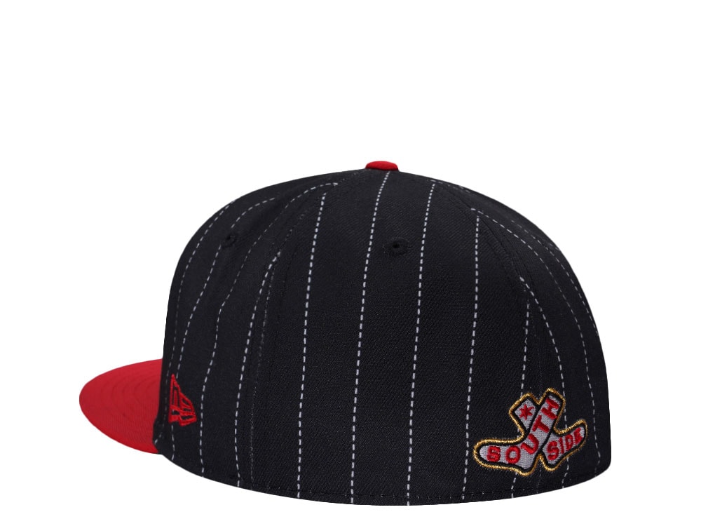 New Era Chicago White Sox Pinstripe Black Two Tone Edition 59Fifty Fitted Cap