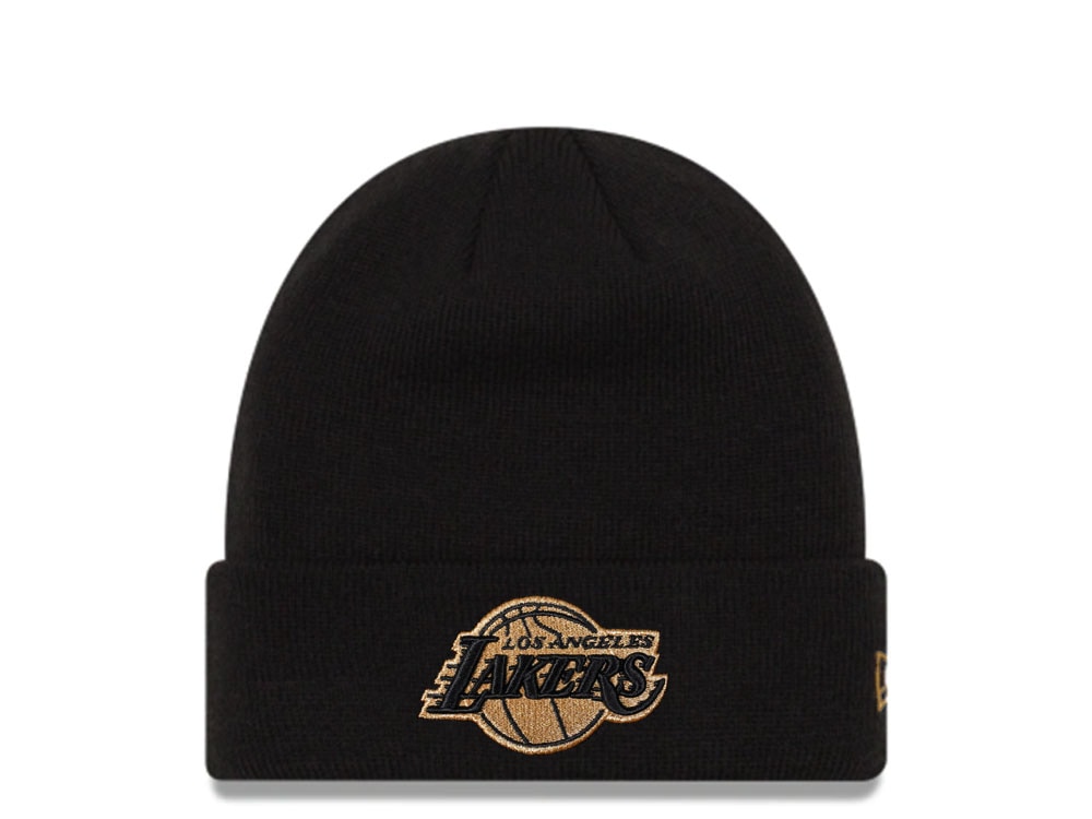 New Era Los Angeles Lakers Black and Gold Logo Kapsyl