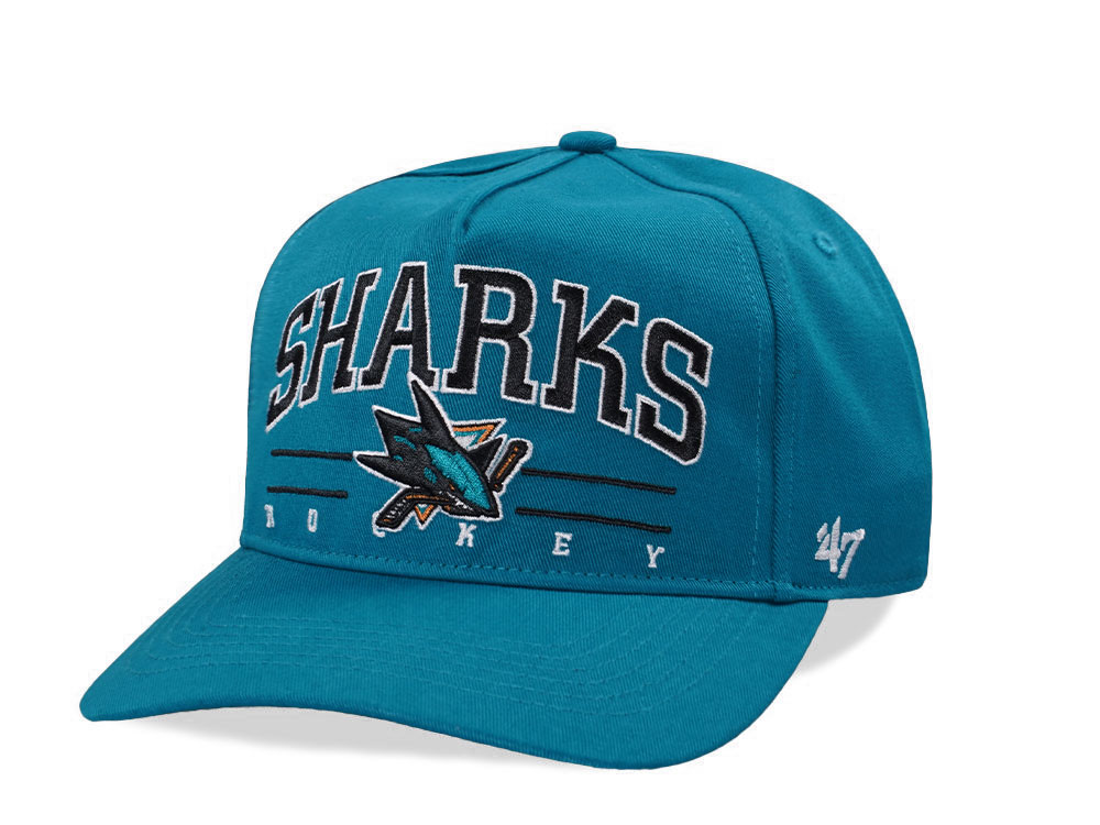 47Brand San Jose Sharks Teal Hitch Edition Snapback Cap