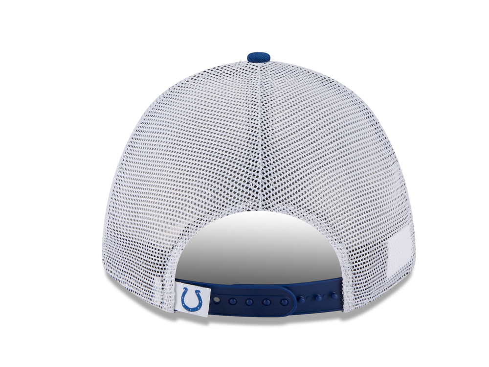 New Era Indianapolis Colts Official Team Color Edition 9Forty M Crown A Frame Trucker Snapback Cap