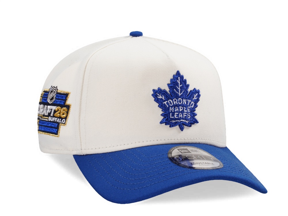 New Era Toronto Maple Leafs NHL Draft 2026 Chrome Two Tone Edition 9Forty A Frame Snapback Cap