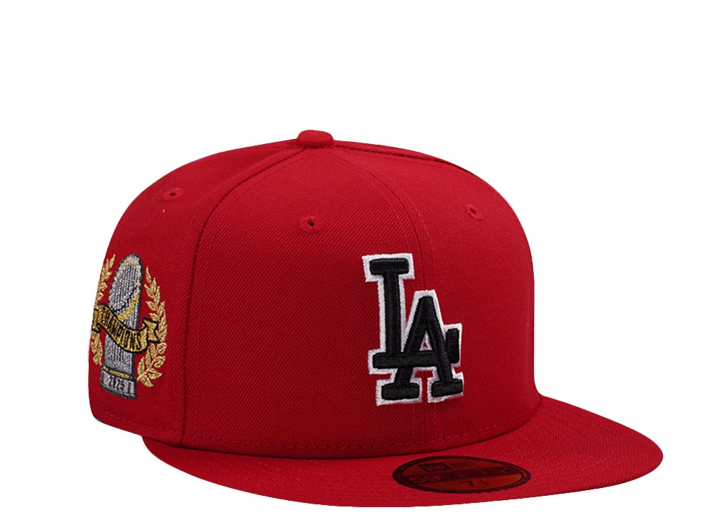 New Era Los Angeles Dodgers World Series 2025 Scarlet Prime Edition 59Fifty Fitted Cap