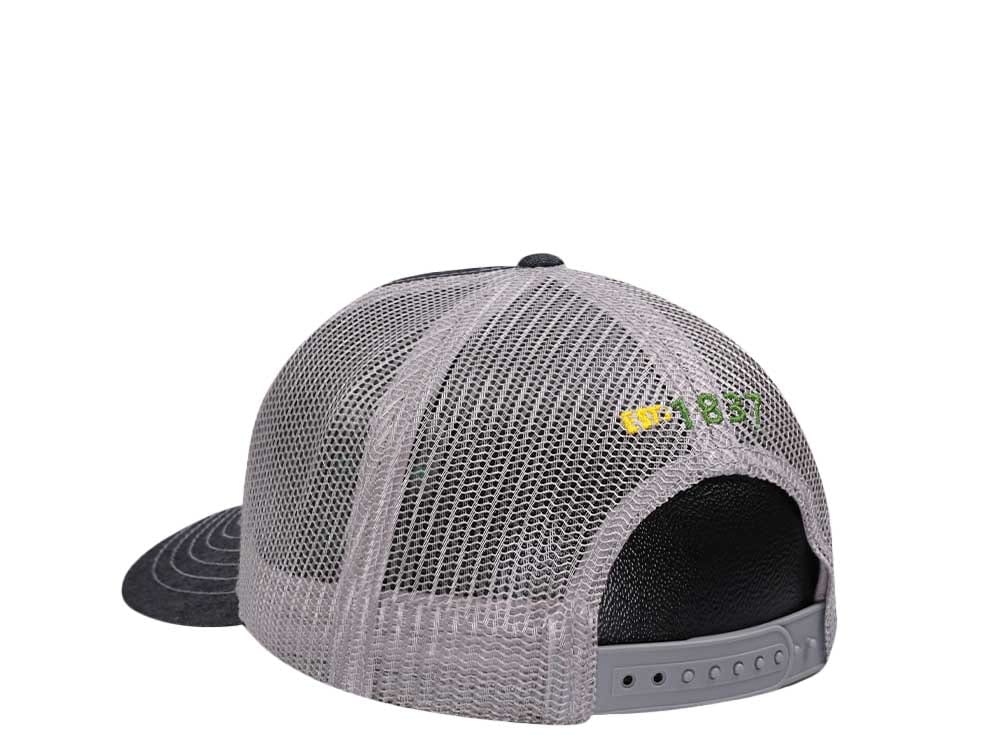 John Deere Twill & Mesh Logo Charcoal Trucker Snapback Cap