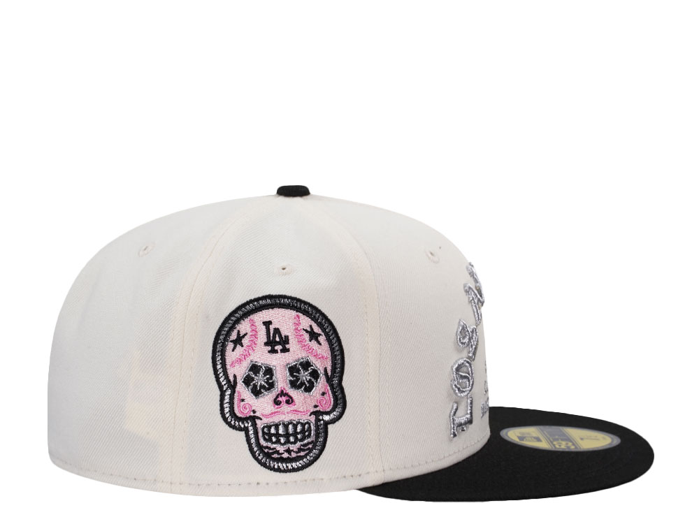 New Era Los Angeles Dodgers Skull Chrome Two Tone Edition 59Fifty Fitted Cap