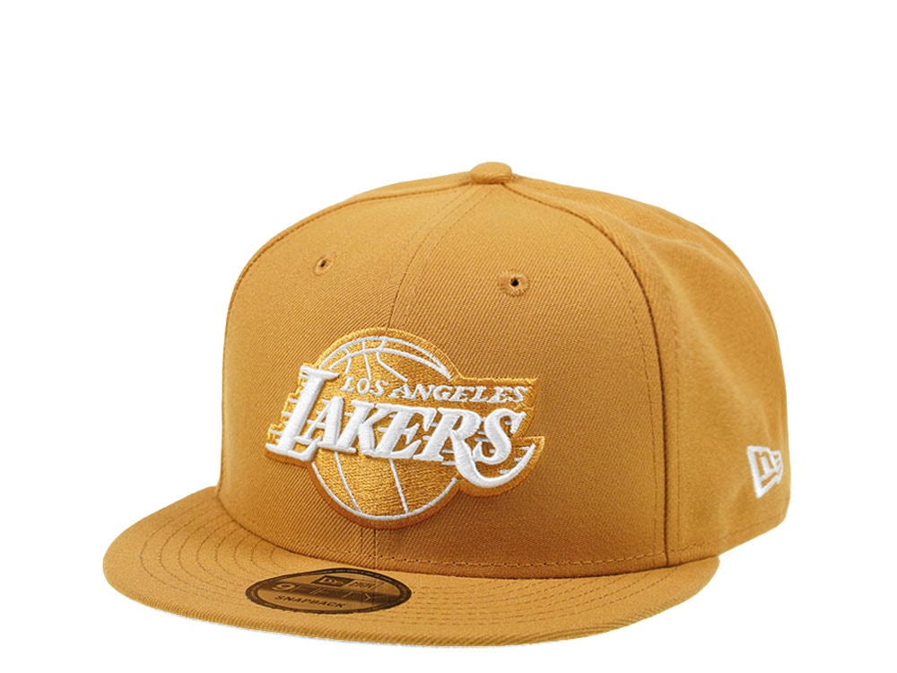 New Era Los Angeles Lakers Panama Tan Edition 9Fifty Snapback Cap