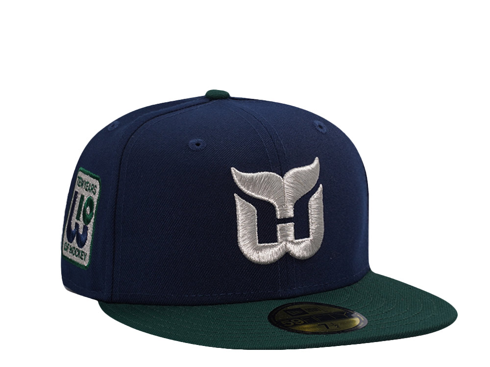 New Era Hartford Whalers 10th Anniversary Navy Two Tone Edition 59Fifty Fitted Cap