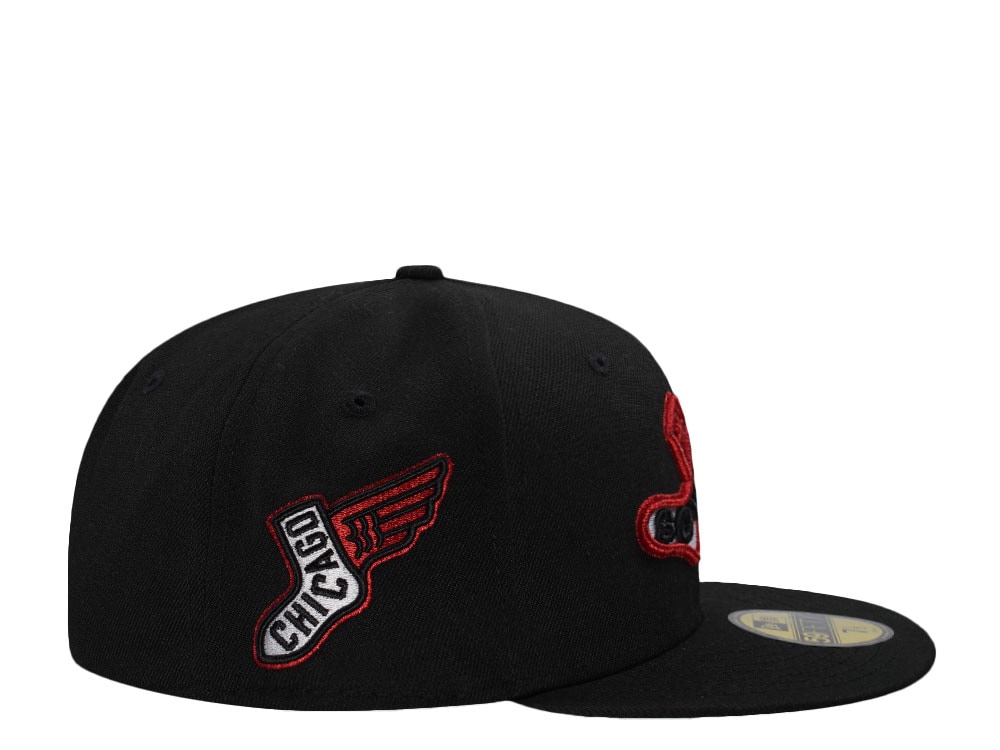 New Era Chicago White Sox City Connect Black Throwback Edition 59Fifty Fitted Cap