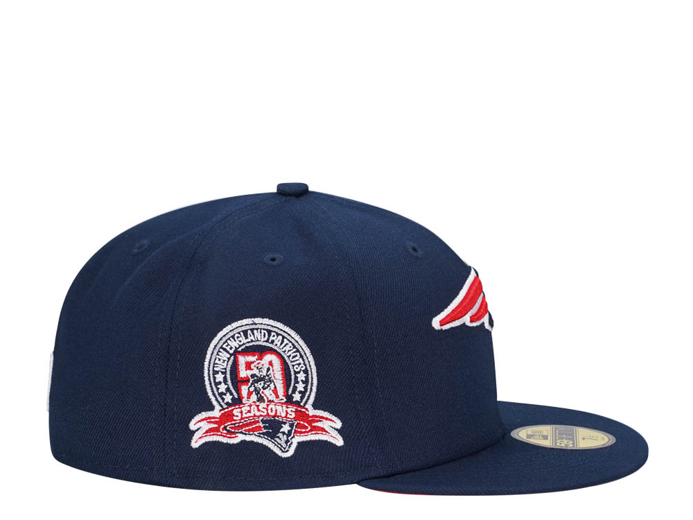 New Era New England Patriots 50 Seasons Navy Edition 59Fifty Fitted Cap